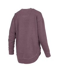 Pressbox Women's Maroon Texas A&M Aggies Westin Poncho V-Neck Pullover Sweatshirt