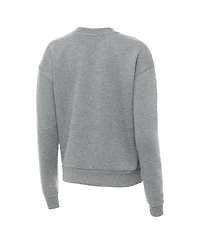 Antigua Women's Heather Gray Kansas City Chiefs Victory Pullover Sweatshirt