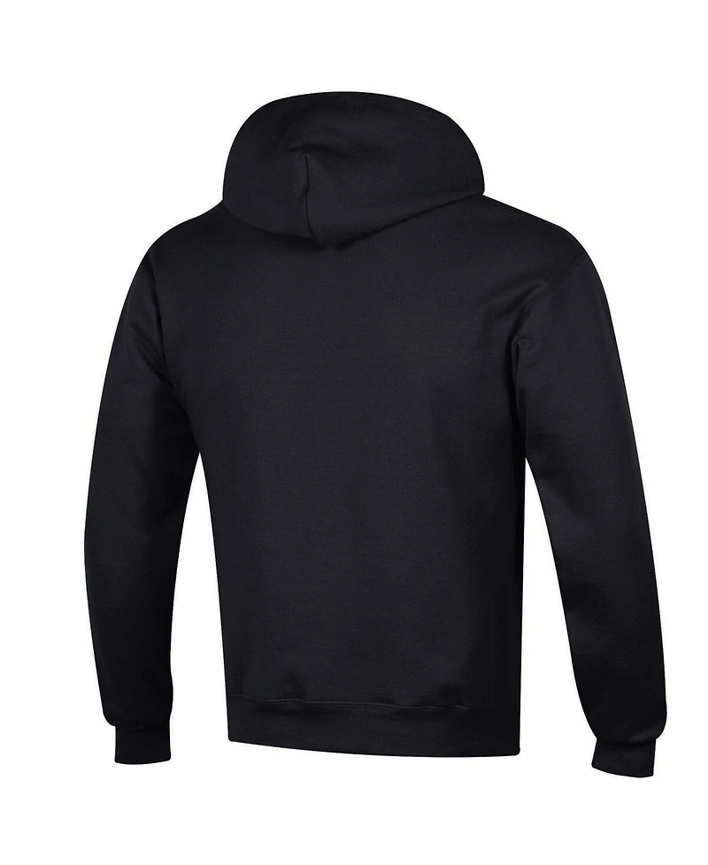 Champion Men's Black Kansas Jayhawks Arch Over Logo Pullover Hoodie