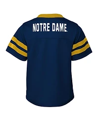 Outerstuff Toddler 2-Piece Navy/Gold Notre Dame Fighting Irish Red Zone V-Neck Top and Pants Set