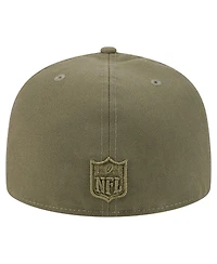 New Era Men's Olive Baltimore Ravens Color Pack A-Frame 59FIFTY Fitted Hat