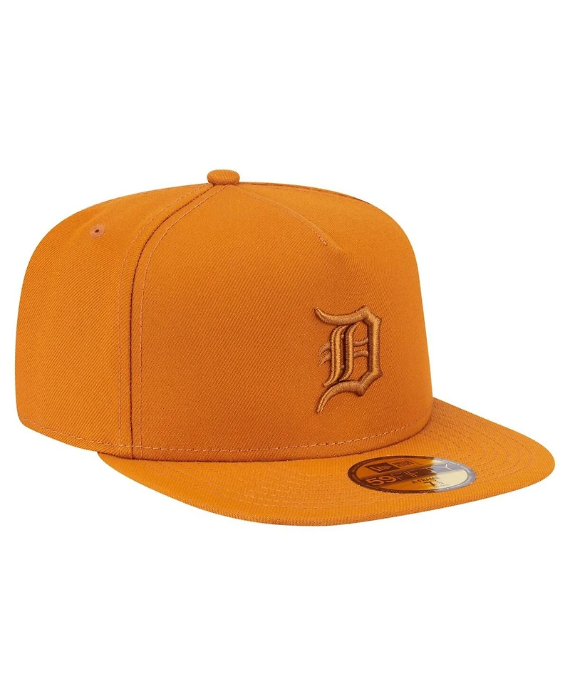 New Era Men's Orange Detroit Tigers Color Pack A-Frame 59FIFTY Fitted Hat