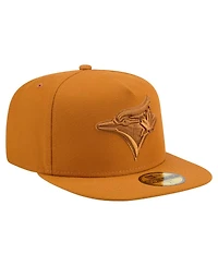 New Era Men's Orange Toronto Blue Jays Color Pack A-Frame 59FIFTY Fitted Hat