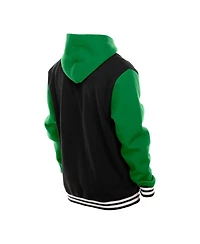 New Era Men's Black Philadelphia Eagles Full-Snap Fleece Hoodie Jacket