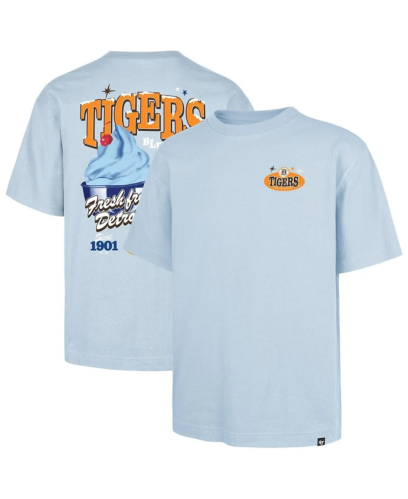 47 Brand Men's Light Blue Detroit Tigers Ice Cream Parlor Foundation T-Shirt
