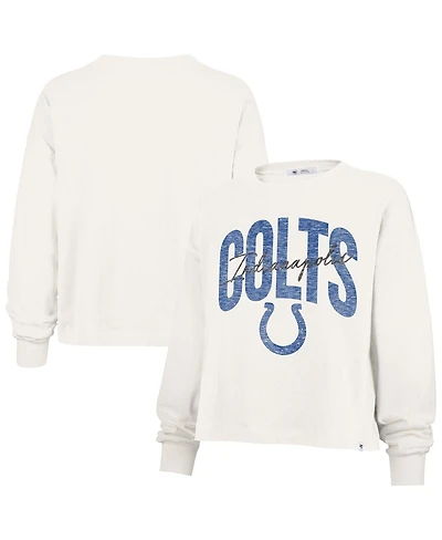 '47 Brand Women's Cream Indianapolis Colts Muse Sydney Long Sleeve T-Shirt