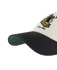 '47 Brand Men's Cream/Black Pittsburgh Steelers Fairfield Mvp Throwback Adjustable Hat