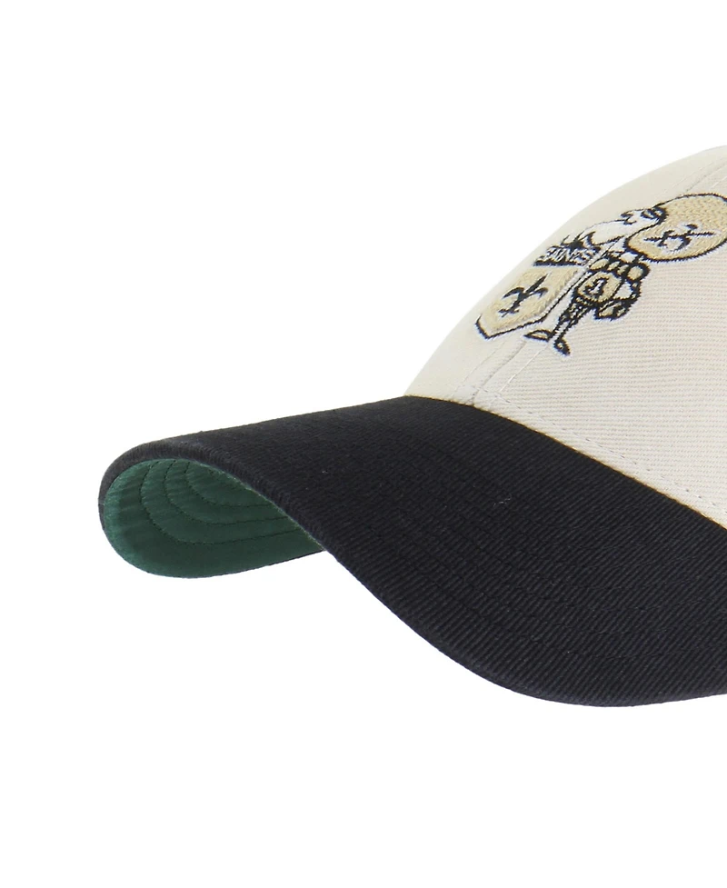 '47 Brand Men's Cream/Black New Orleans Saints Fairfield Mvp Throwback Adjustable Hat