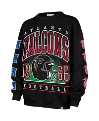 '47 Brand Women's Black Atlanta Falcons Go Big Oversized Pullover Sweatshirt