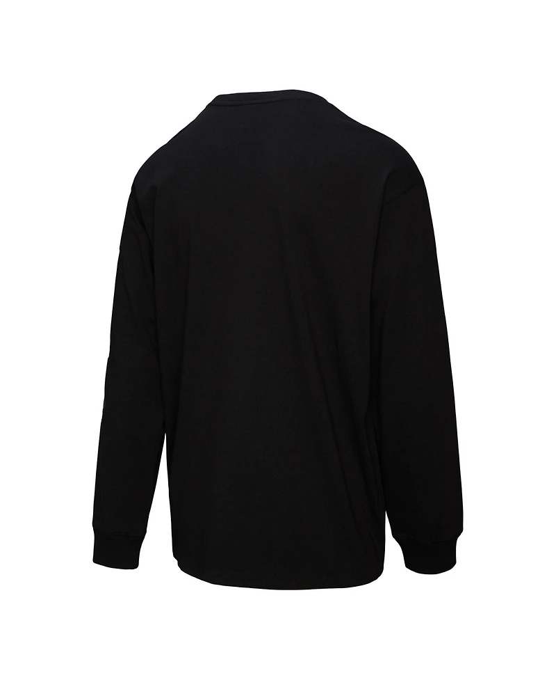 Mitchell & Ness Men's Black Kansas City Chiefs Training Camp Vintage Logos Long Sleeve T-Shirt