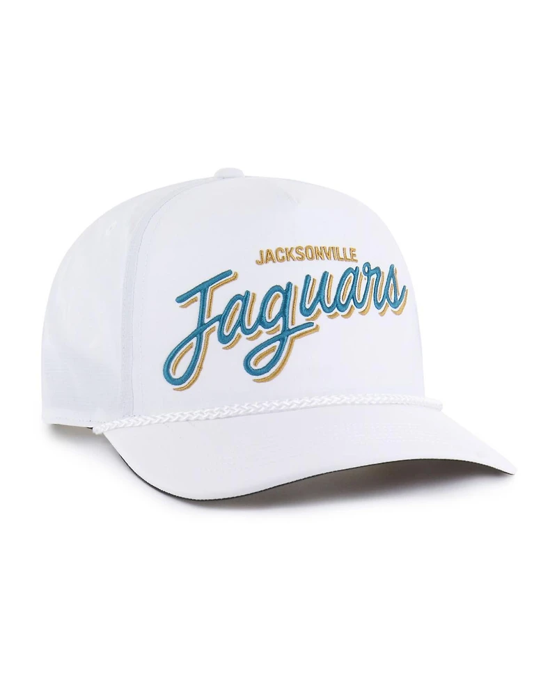 47 Brand Men's White Jacksonville Jaguars Brrr Fairway Hitch Adjustable Hat