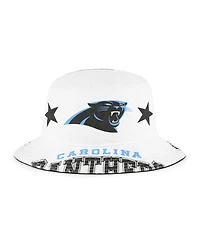 '47 Brand Women's White Carolina Panthers Energize Bucket Hat