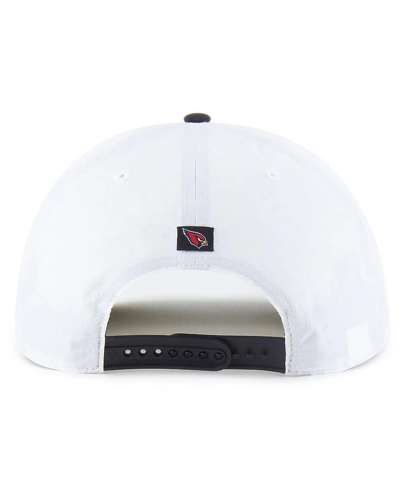 '47 Brand Men's White/Black Arizona Cardinals Suburbia Hitch Two-Tone Adjustable Hat