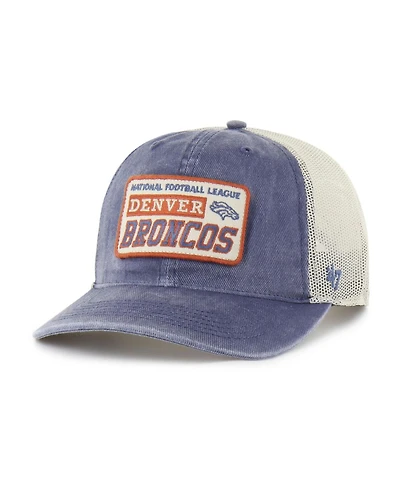 '47 Brand Men's Navy Denver Broncos Canteen Relaxed Trucker Adjustable Hat