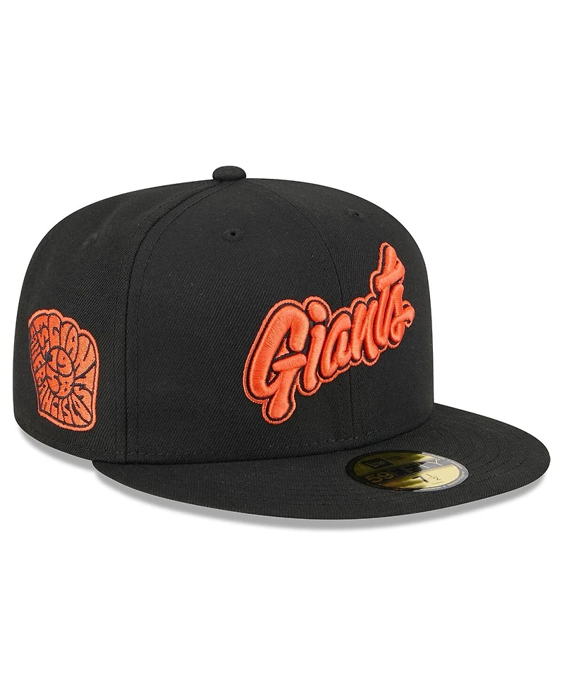 New Era Men's Black San Francisco Giants 2025 City Connect Wordmark 59FIFTY Fitted Hat