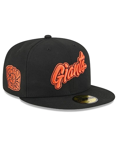 New Era Men's Black San Francisco Giants 2025 City Connect Wordmark 59FIFTY Fitted Hat