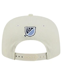 New Era Men's Cream Vancouver Whitecaps Fc 2025 Kickoff Snapback Golfer Hat