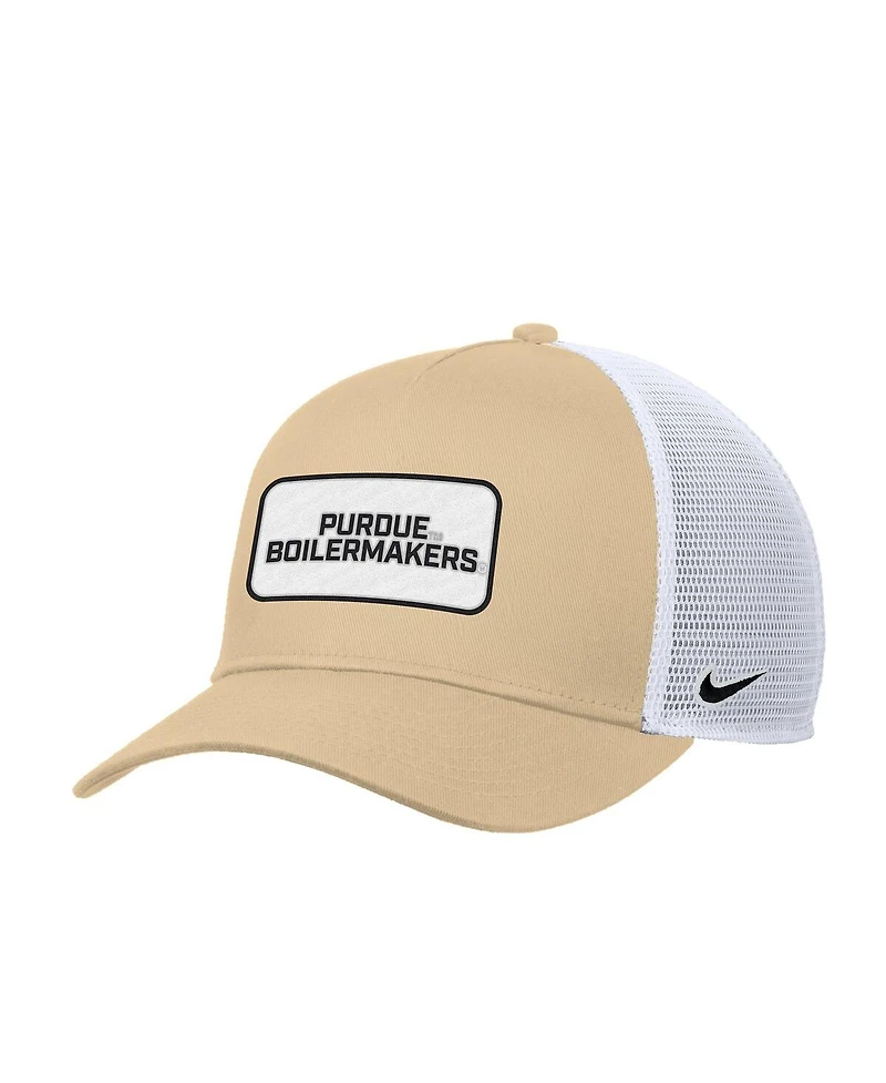 Nike Men's Gold Purdue Boilermakers 2025 On-Field Rise Trucker Performance Adjustable Hat