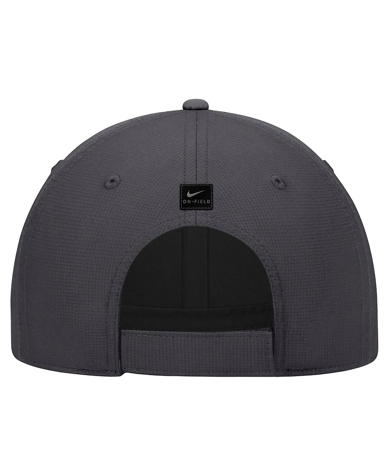 Nike Men's Anthracite Oregon State Beavers 2025 On-Field Club Performance Adjustable Hat