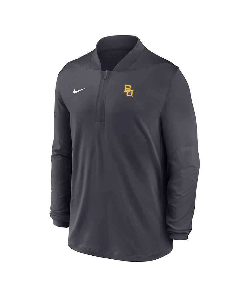 Nike Men's Anthracite Baylor Bears Dri-fit Half-Zip Pullover Sweatshirt