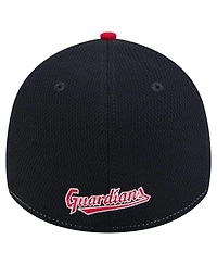 New Era Men's Navy/Red Cleveland Guardians 2025 Mlb Clubhouse 39THIRTY Flex Hat