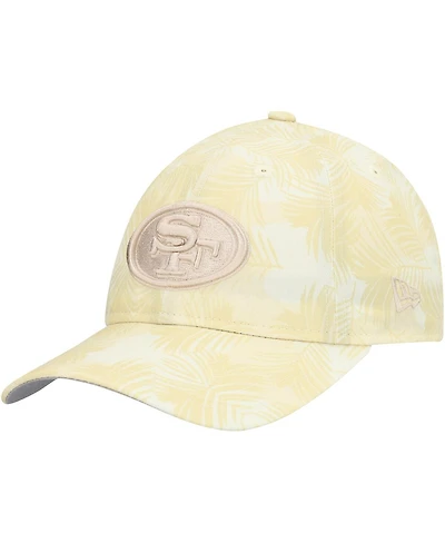 New Era Women's Cream San Francisco 49ers Frond 9TWENTY Adjustable Hat