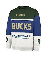 '47 Brand Men's and Women's Royal Milwaukee Bucks 2024/25 City Edition On Five Maximalist Pullover Sweatshirt