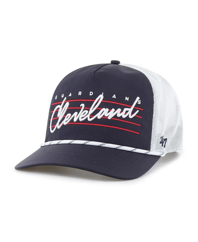'47 Brand Men's Navy Cleveland Guardians Brrr Downburst Mesh Hitch Adjustable Hat