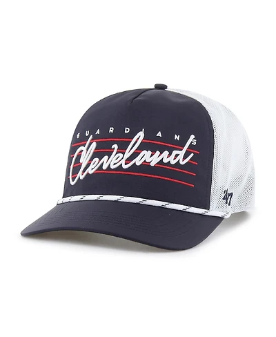 '47 Brand Men's Navy Cleveland Guardians Brrr Downburst Mesh Hitch Adjustable Hat