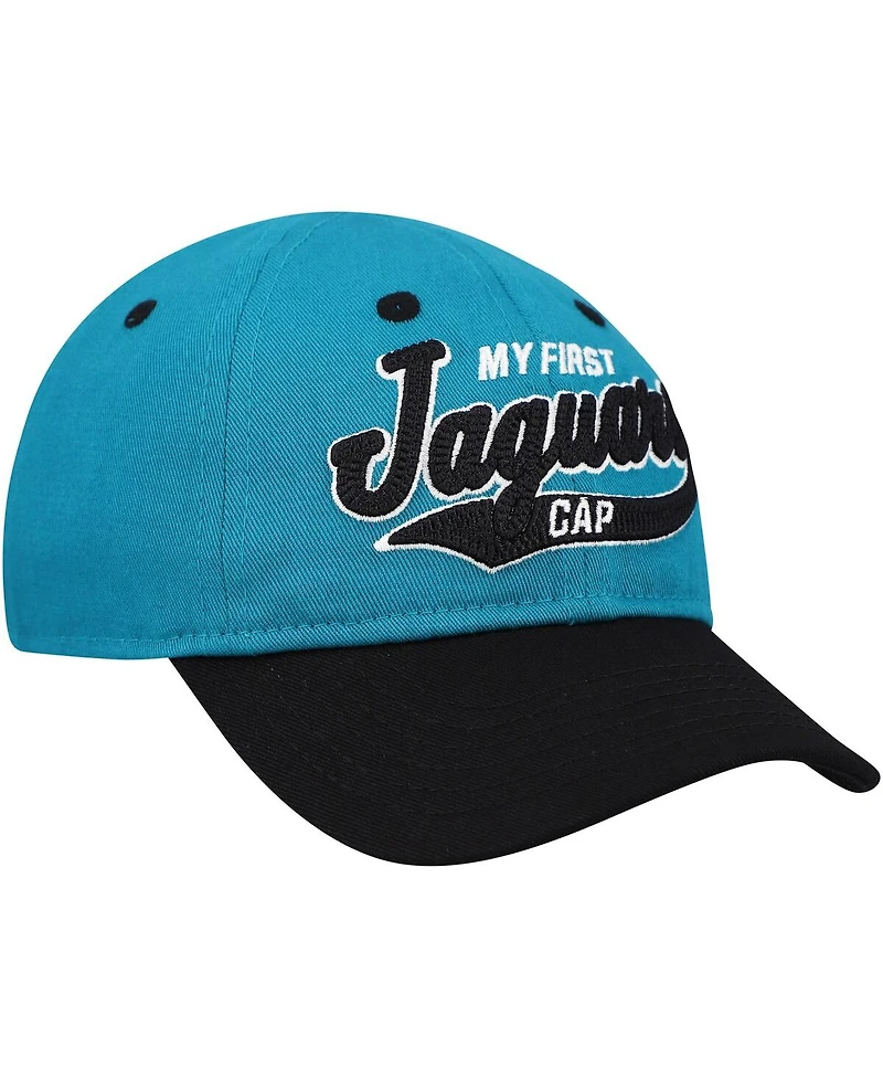 Outerstuff Baby Boys and Girls Teal/Black Jacksonville Jaguars My First Tail Sweep Slouch Flex Hat