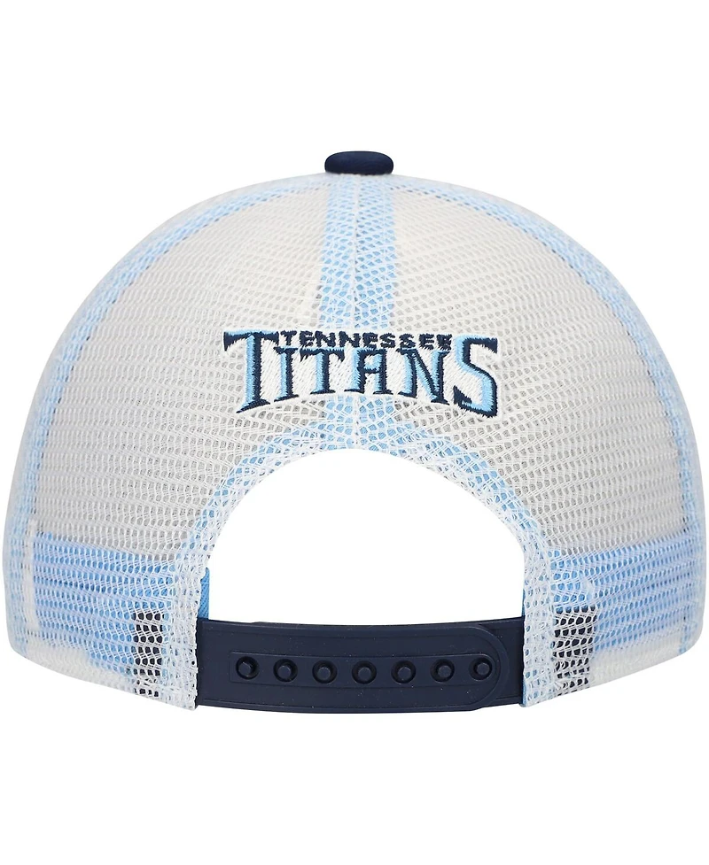 Outerstuff Big Boys and Girls Navy Tennessee Titans Core Lockup Trucker Adjustable Hat