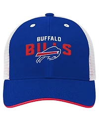 Outerstuff Big Boys and Girls Royal Buffalo Bills Core Lockup Trucker Adjustable Hat
