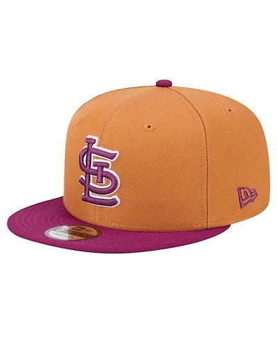 New Era Men's Brown/Purple St. Louis Cardinals Color Pack Two-Tone 9FIFTY Snapback Hat