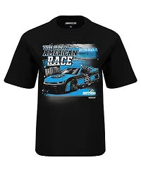 Checkered Flag Sports Big Boys and Girls Black Daytona International Speedway 2025 500 Graphic T-Shirt