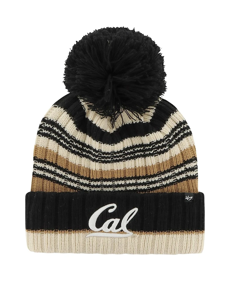 '47 Brand Women's Khaki Cal Bears Barista Cuffed with Pom Knit Hat
