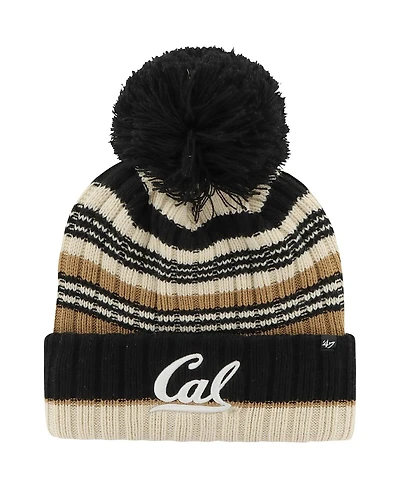 '47 Brand Women's Khaki Cal Bears Barista Cuffed with Pom Knit Hat