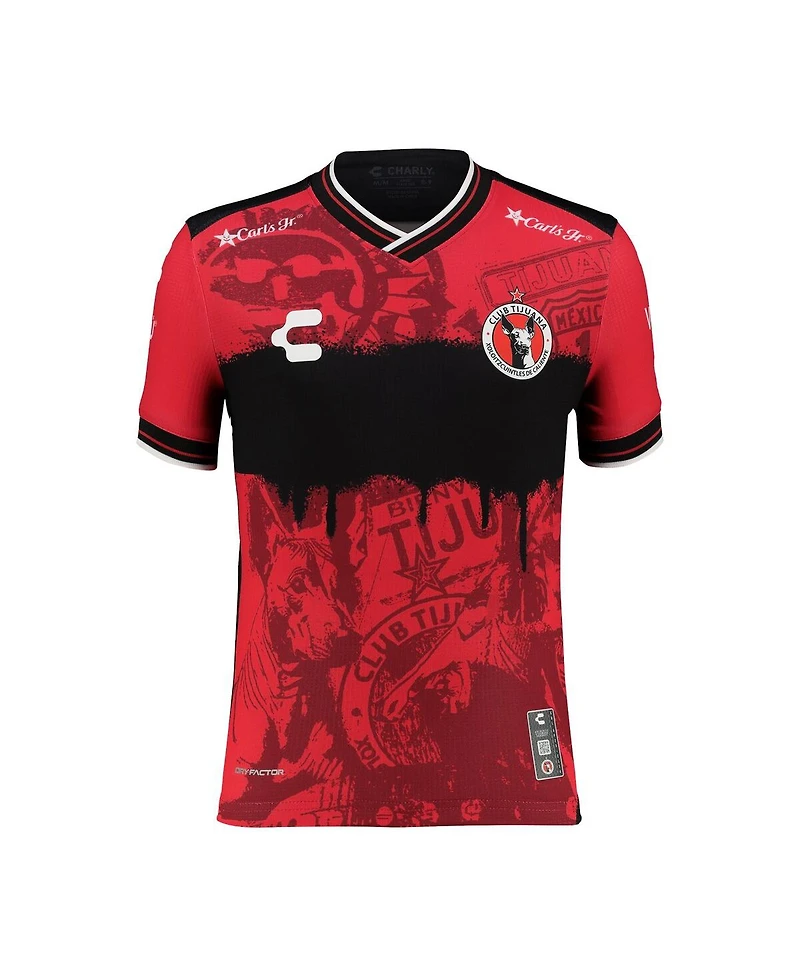 Charly Big Boys and Girls Red Club Tijuana 2025/26 Home Authentic Jersey