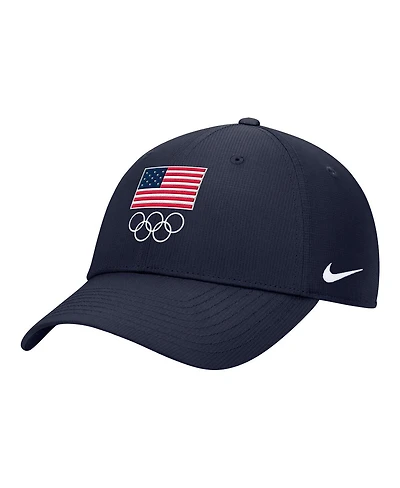 Nike Men's White Team Usa On-Field Club Ripstop Dri-fit Adjustable Hat