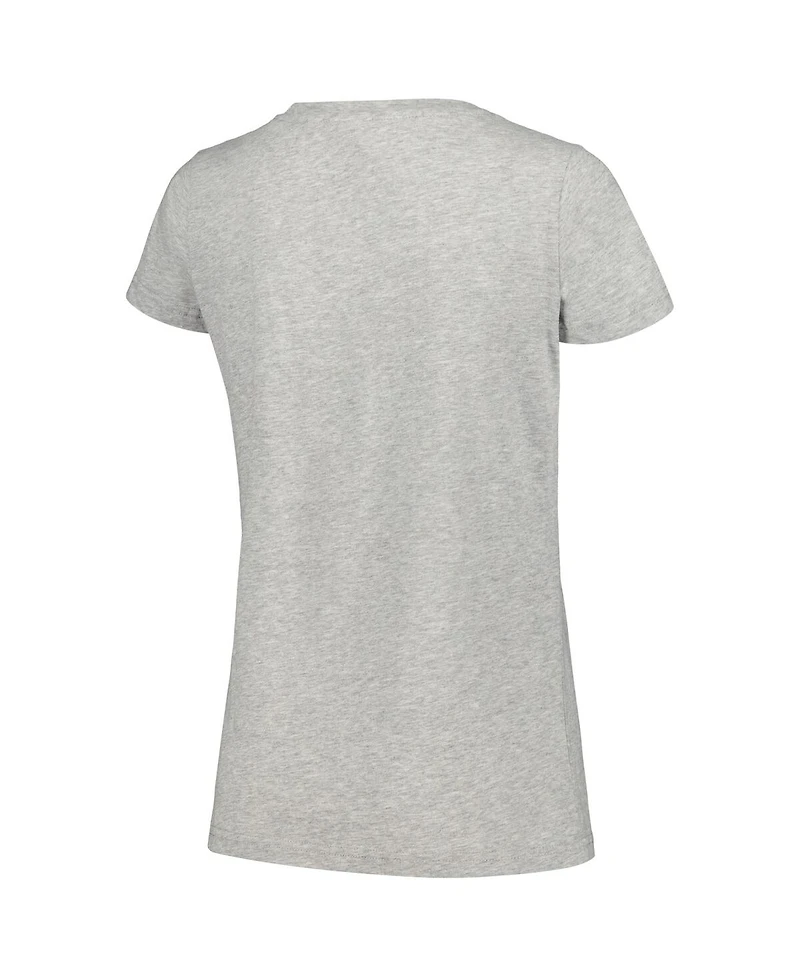 Mad Engine Women's Heather Gray The Little Mermaid Faded Ariel Scoop Neck T-Shirt