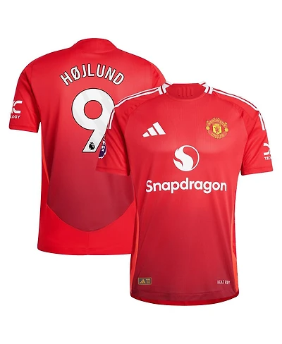Adidas Men's Rasmus Højlund Red Manchester United 2024/25 Home Authentic Player Jersey