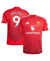 Adidas Men's Rasmus Højlund Red Manchester United 2024/25 Home Authentic Player Jersey