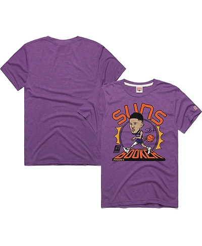 Homage Men's and Women's Devin Booker Purple Phoenix Suns 2024/25 City Edition Caricature Tri-Blend T-Shirt