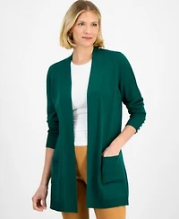 Jm Collection Womens Button Sleeve Flyaway Cardigan Pp 4x Created For Macys