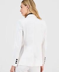 Anne Klein Women's Notched Collar One-Button Blazer, Macy's Exclusive