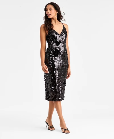 Bar Iii Women's Pailette Midi Dress, Macy's Exclusive