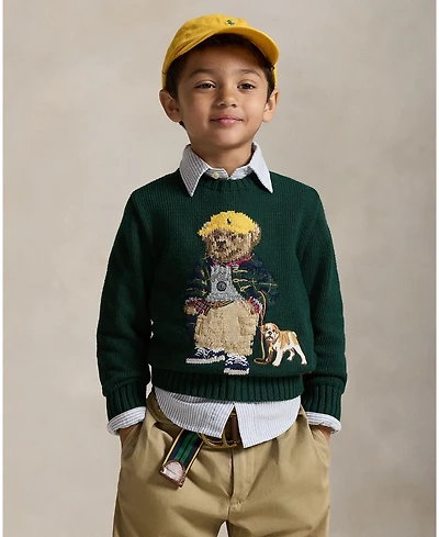 Polo Ralph Lauren Toddler and Little Boys Quilted Shirt Sweater