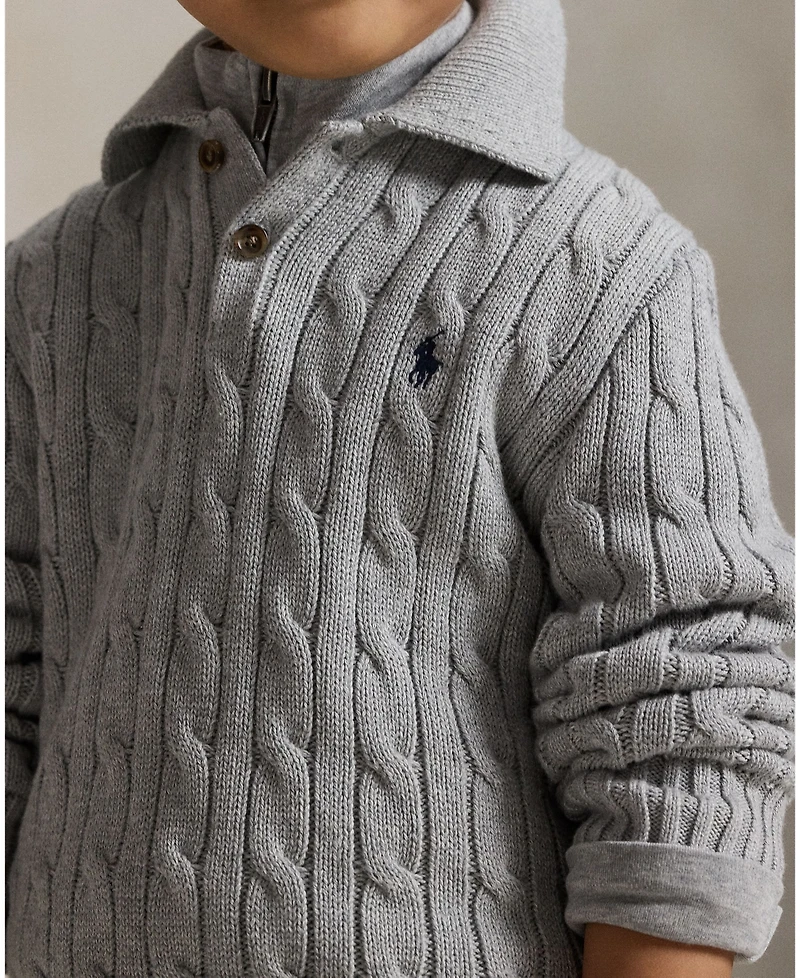 Polo Ralph Lauren Toddler and Little Boys Cable-Knit Cotton Sweater