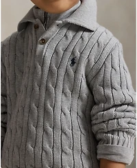Polo Ralph Lauren Toddler and Little Boys Cable-Knit Cotton Sweater