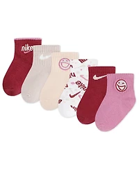 Nike Baby Girls 6-Pack Play For All Infant Socks