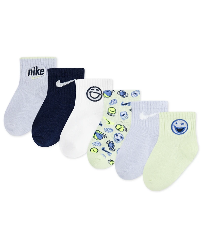 Nike Baby Boys or Girls 6-Pack Play For All Infant Socks